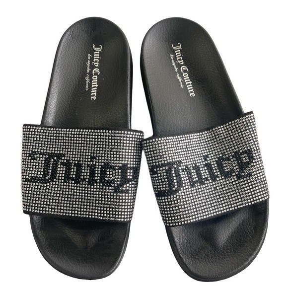 NWOT Juicy Couture Bling Slides Sz 8 - Picture 2 of 8